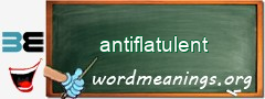 WordMeaning blackboard for antiflatulent